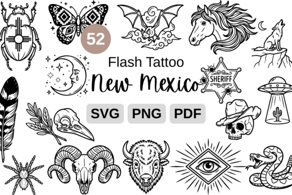 Download New Mexico Flash Tattoo SVG - Tattoo Collection