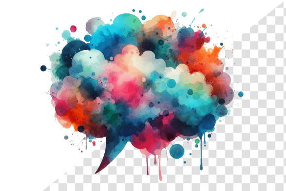 Download SplashTalk: Watercolor Chat Bubble - Talk Collection