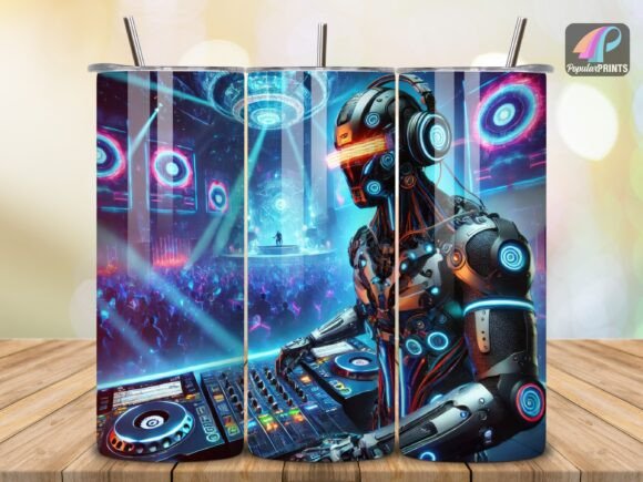Download DJ Music Party Nightlife Tumbler Wrap V3 - Premium Bundle
