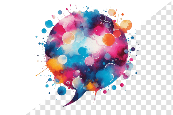 Download SplashTalk: Watercolor Chat Bubble - Talk Collection
