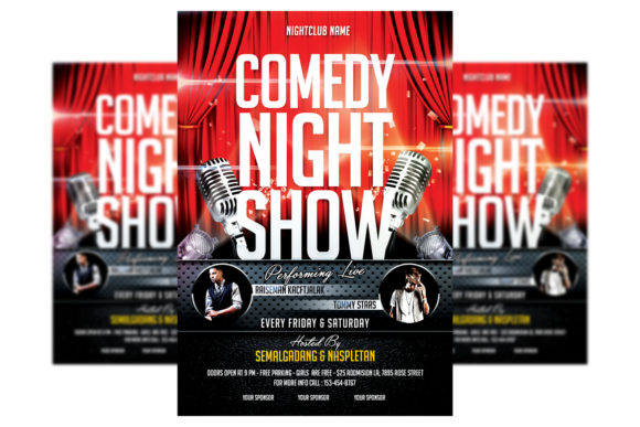 Download Comedy Show - Poster Template - Show Collection