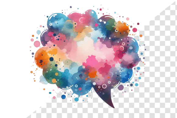 Download SplashTalk: Watercolor Chat Bubble - Talk Collection