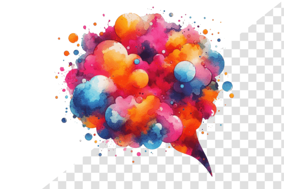 Download SplashTalk: Watercolor Chat Bubble - Talk Collection