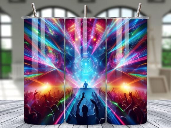 Download DJ Music Party Nightlife Tumbler Wrap - Premium Resources