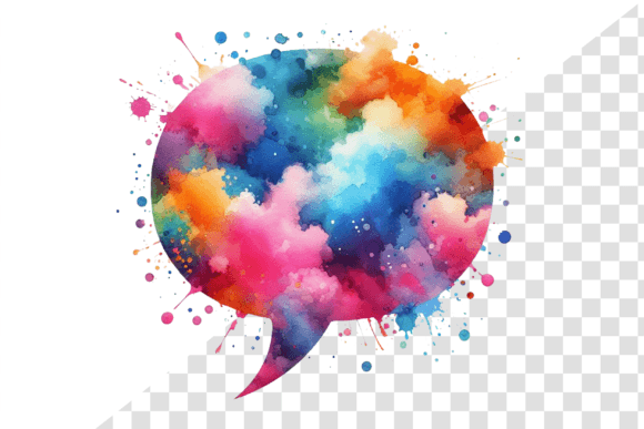 Download SplashTalk: Watercolor Chat Bubble - Talk Collection